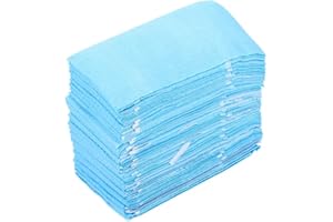 CIYODO 60Pcs Disposable for Non-Woven Blue Patient Napkins Supplies for Beauty Salons and Clinics Prevents Spatter During Tre