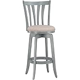 Hillsdale Furniture Savana Wood Bar Height Stool, 30" high, Blue Wire Brush