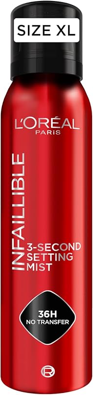 L'Oréal Paris Infaillible Spray Fijador de Maquillaje 3 Segundos, 150ml