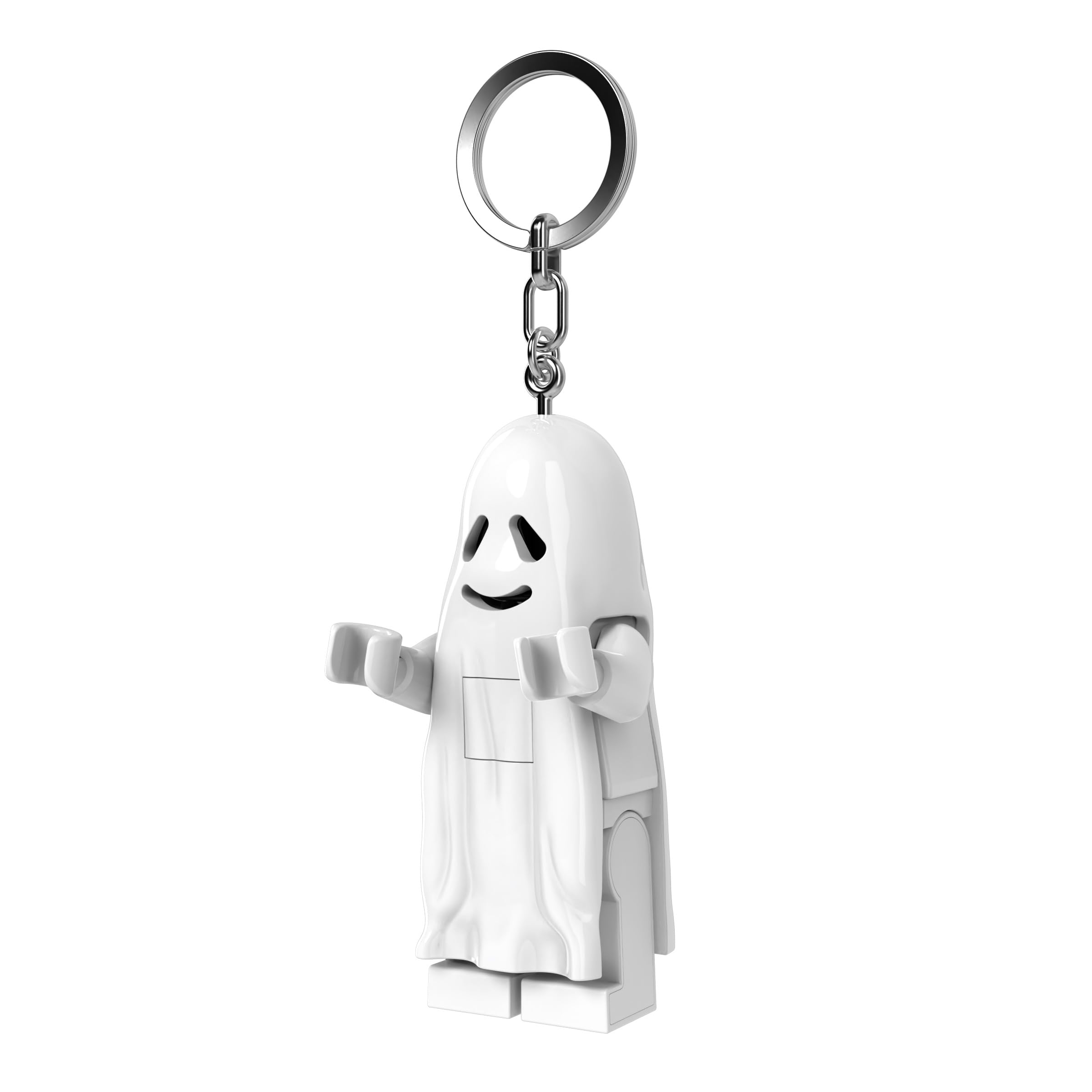 LEGO Monster Fighters - Large 3 Inch Tall Figure Keychain Light - Ghost (KE48H), Halloween Theme Keychain Light, Trick or Treat Accessory