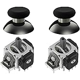 AKNES GuliKit TMR Electromagnetic Joysticks Replacement for DualSense PS5 / PS5 Edge Controller, Thumbstick Grips for PlaySta