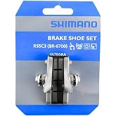Shimano BR-6700 Ultegra Caliper Pad Set (Road) | R55C3 Road Brake Shoes with Aluminum Holders