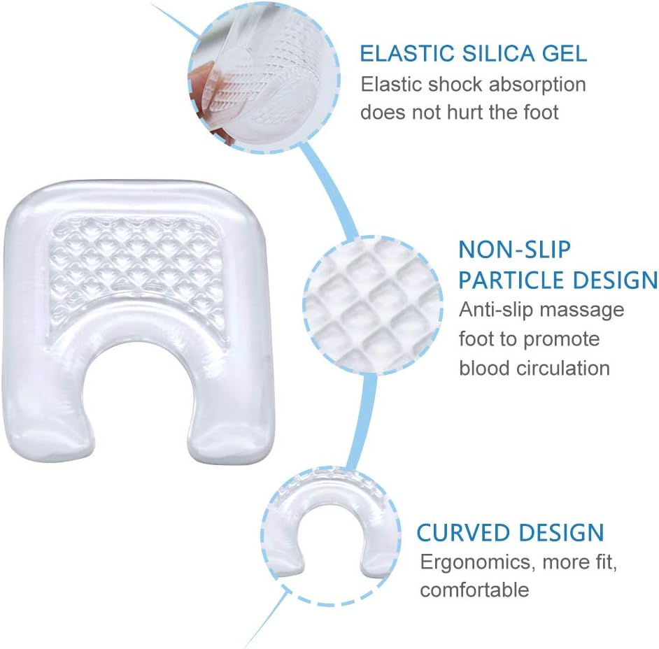 Sumifun Gel Callus Pads, 10 Pcs Protectors With U-Shaped and Waterproof Design for Pain Relief From Rubbing Blisters - Image 4