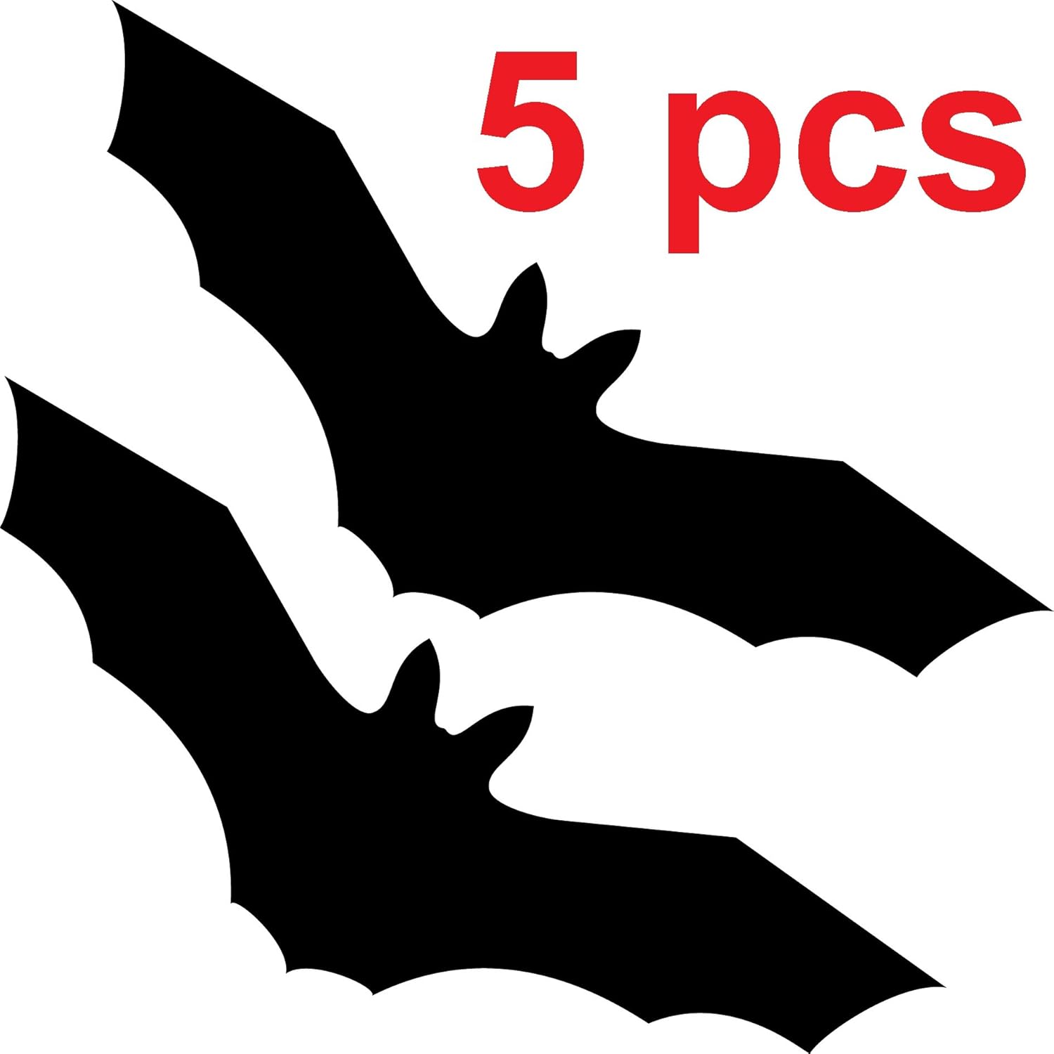 Muurversieringen Stickers 2 Aufkleber Schwarz 20cm Vogel Deko Balkon Fenster Glas Scheiben Schutz Folie Huis Monokl Online