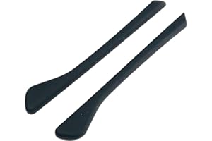 Caulo Replacement Ear Socks Earsocks Compatible fit for Oakley Airdrop OX8046 OX8065 OX8121 OX8104 Glass Sunglass Frames (Black - 1 Pair)