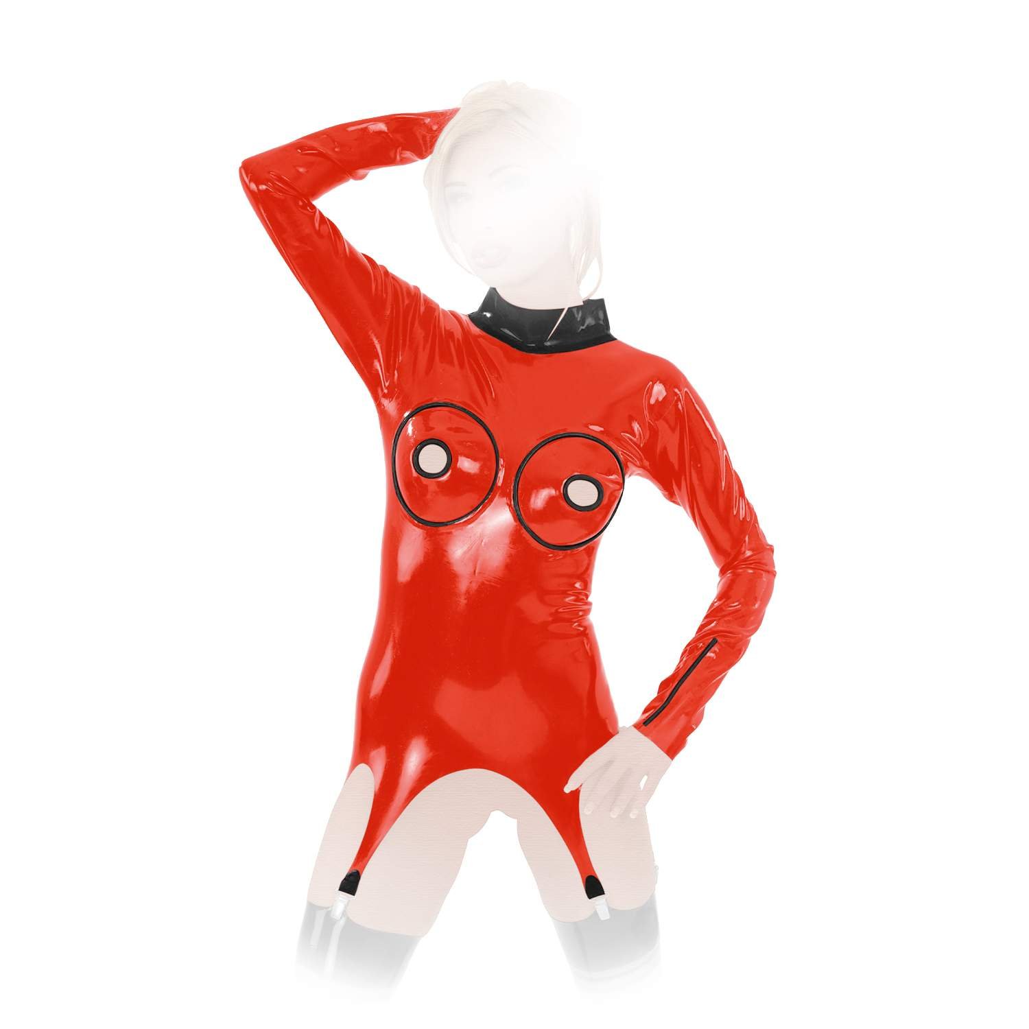Gr S Hautenger Latex Strapsg/&uuml;rtel schwarz Anita Berg