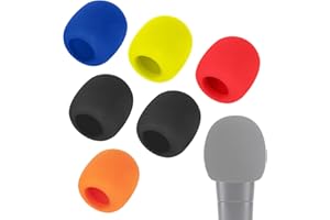 SM58 Windscreenr - Shure Microphone SM58 Pop Filter Mic Cover Compatible with Shure SM58 Microphone Reduce Wind Noises by WIBOND (6 PCS - Colourful)