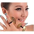 Wowlife 4 Pcs/2 Pairs Professional Belly Dancing Dance Costume Oriental Dance Finger Zills Finger Cymbals for Dancer Evening Party