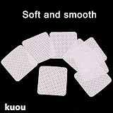 Kuou 300 Pcs Lint Free Nail Wipes Pads Nail Art Absorbent Remover view 3