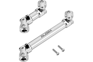INJORA Stainless Steel Drive Shafts for 1/18 Redcat Ascent-18 APEX Upgrade