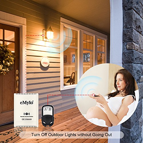 eMylo DC 12V 2CH RF Relay Smart Wireless Remote Control Light Switch Garage Door Remote Opener