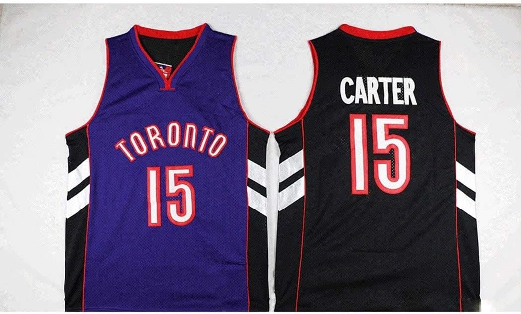 NBA Houston Rockets #15 Vince Carter Black Summer Basketball Embroidered Mesh Sports Shirts Gym Vest Sports Tops Shirts