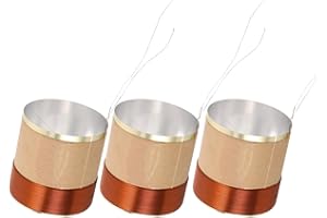 Kisangel 3pcs Copper Wire Voice Coil 38.5x40x3.5ω (4ω) Bass Speaker Repair Coil for Woofer Replacement