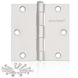 24 Pack White Door Hinges, 3.5 x 3.5 Inch White