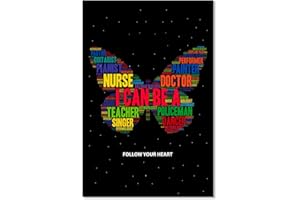 FLYAB Inspirational Classroom Posters - Motivation Career Options Positive Posters for Middle School Elementary Classroom Bulletin Board Decorations Poster Teacher Supplies