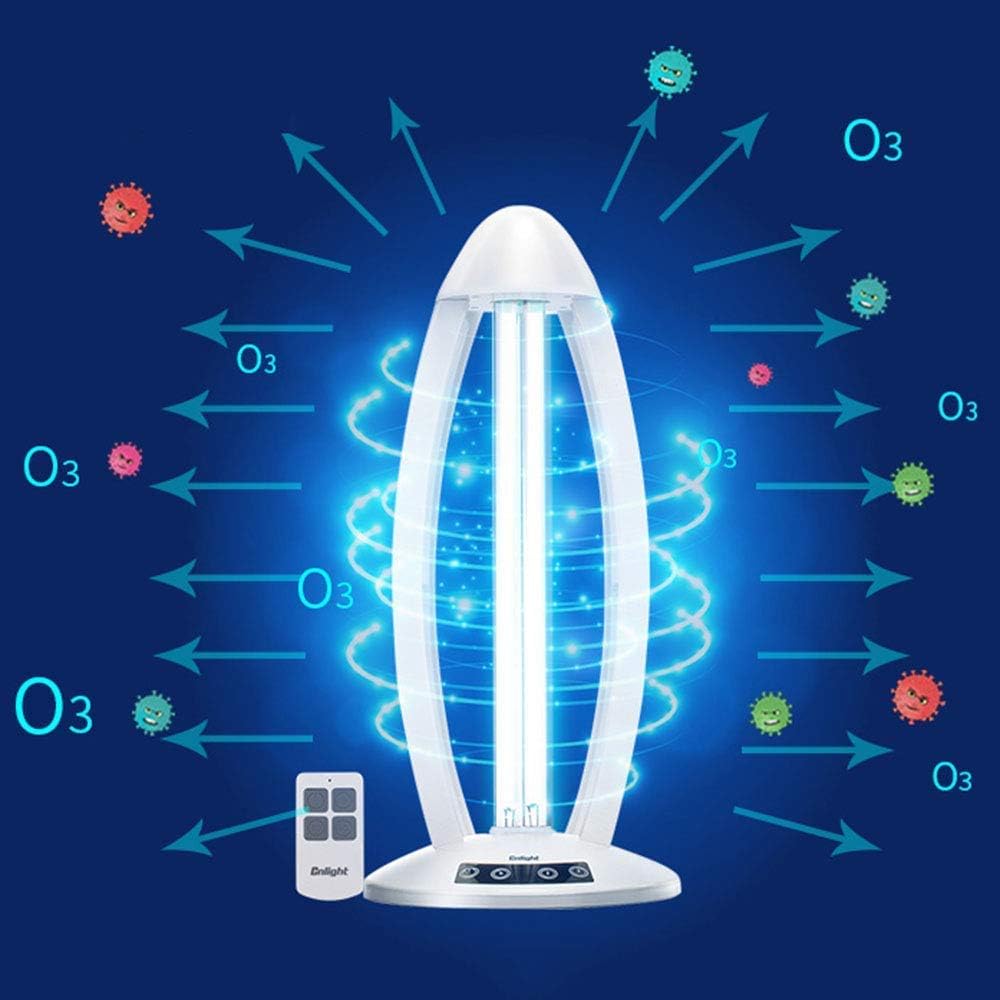 HIMFL 38W UV Germicidal Lamp Air Purifier, for Household Toilet Pet Etc