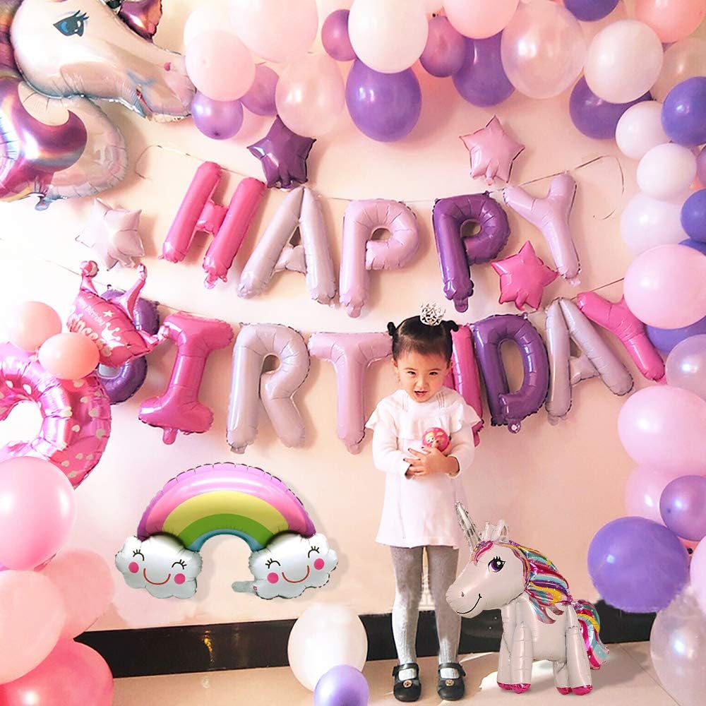 2 Enorme Licorne Balloons Joyeux Anniversaire Banniere Nappe Etoile Arc En Ciel Ballon Pour Le Genre Revele Filles Garcon Femmes Mmtx Decorations Anniversaire Licorne Party Decorations Fournitures Decorations Et Accessoires De Fete Pour Enfants