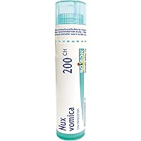 Boiron Nux vomica (colubrina) 200ch,Homeopathic medicine. Each tube contains 4 g (approximately 80 pellets)