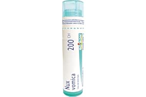 Boiron Nux vomica (colubrina) 200ch,Homeopathic medicine. Each tube contains 4 g (approximately 80 pellets)