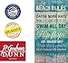 P. Graham Dunn Beach Rules Flip Flops Blue 20 x 10.5 inch Wood Board Plank Wall Sign Plaque