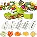Yakatto Mandoline Slicer - Kitchen Potato Slicer - Vegetable Grater - Food Slicer - Mandolin - Julienne Vegetable Slicer - Cutter for Cucumber, Onion, Cheese with 5 Stainless Steel Blades