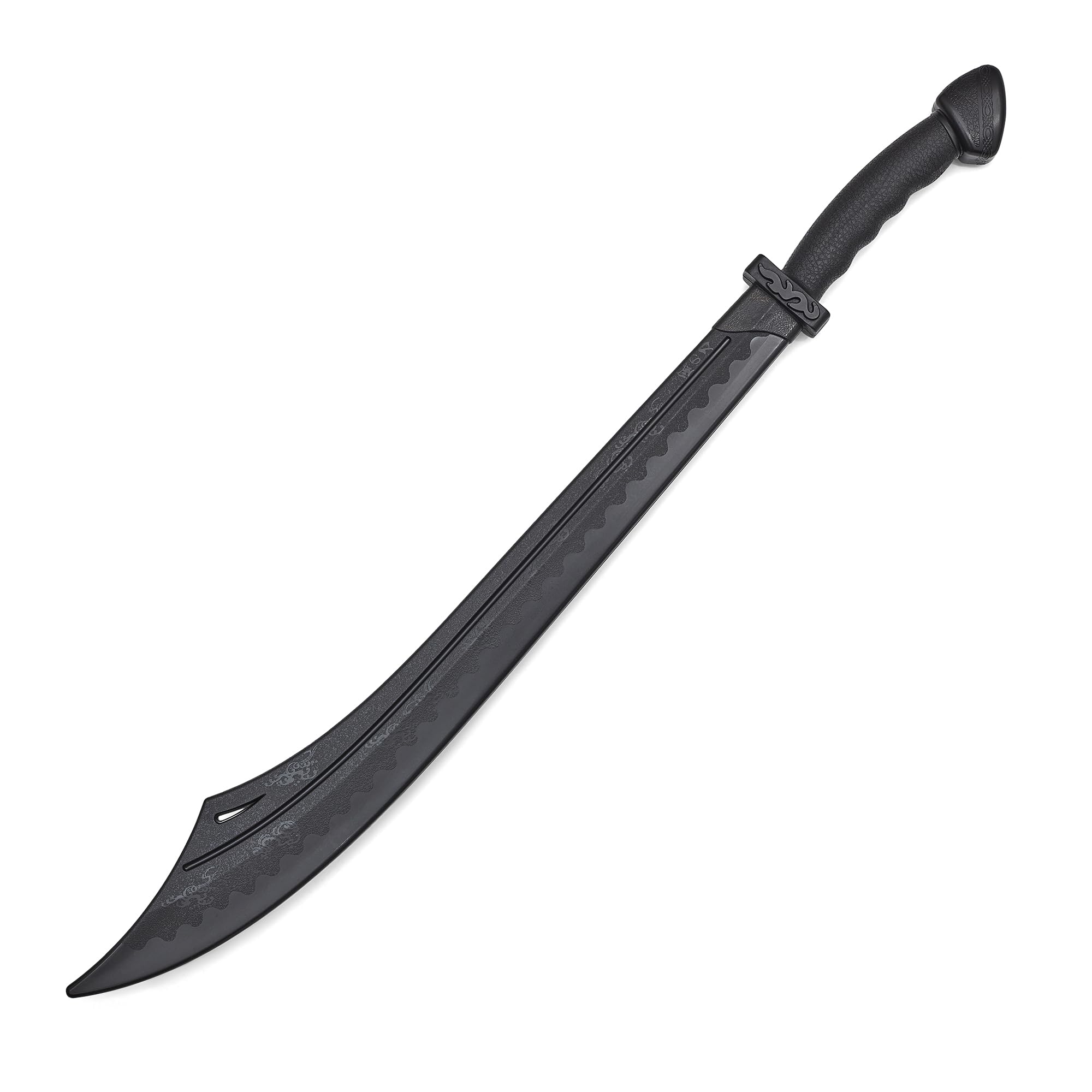 Deluxe Martial Arts Black Polypropylene Plastic Kung Fu Broadsword Training sword - 33"