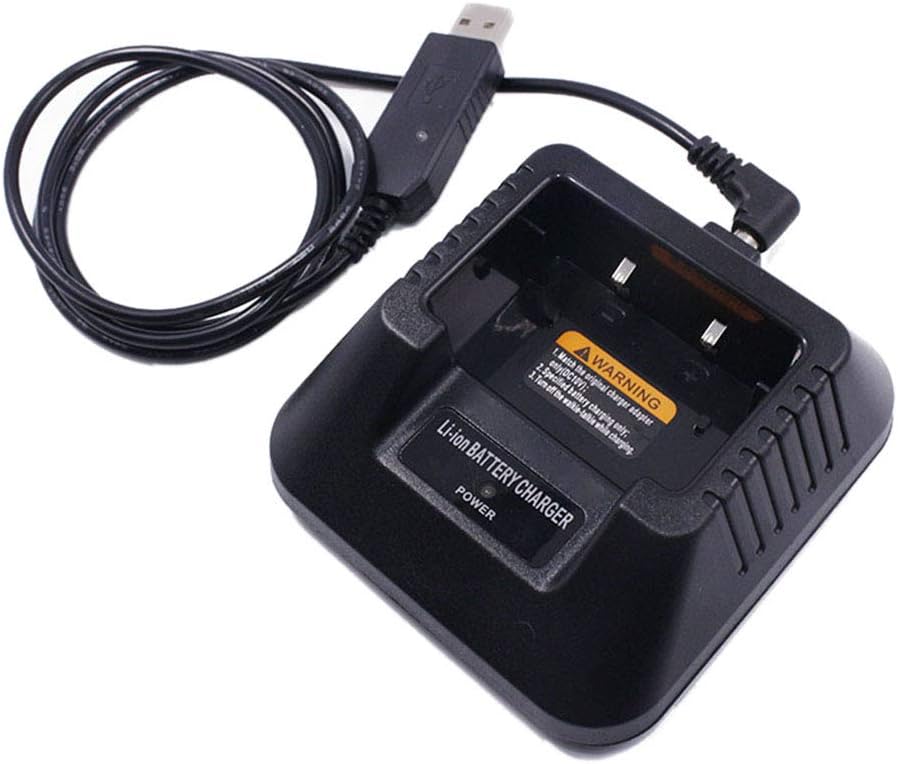 Aiming UV5R USB Battery Charger Replacement for Baofeng UV-5R UV-5RE DM-5R Portable Two Way Radio Walkie Talkie