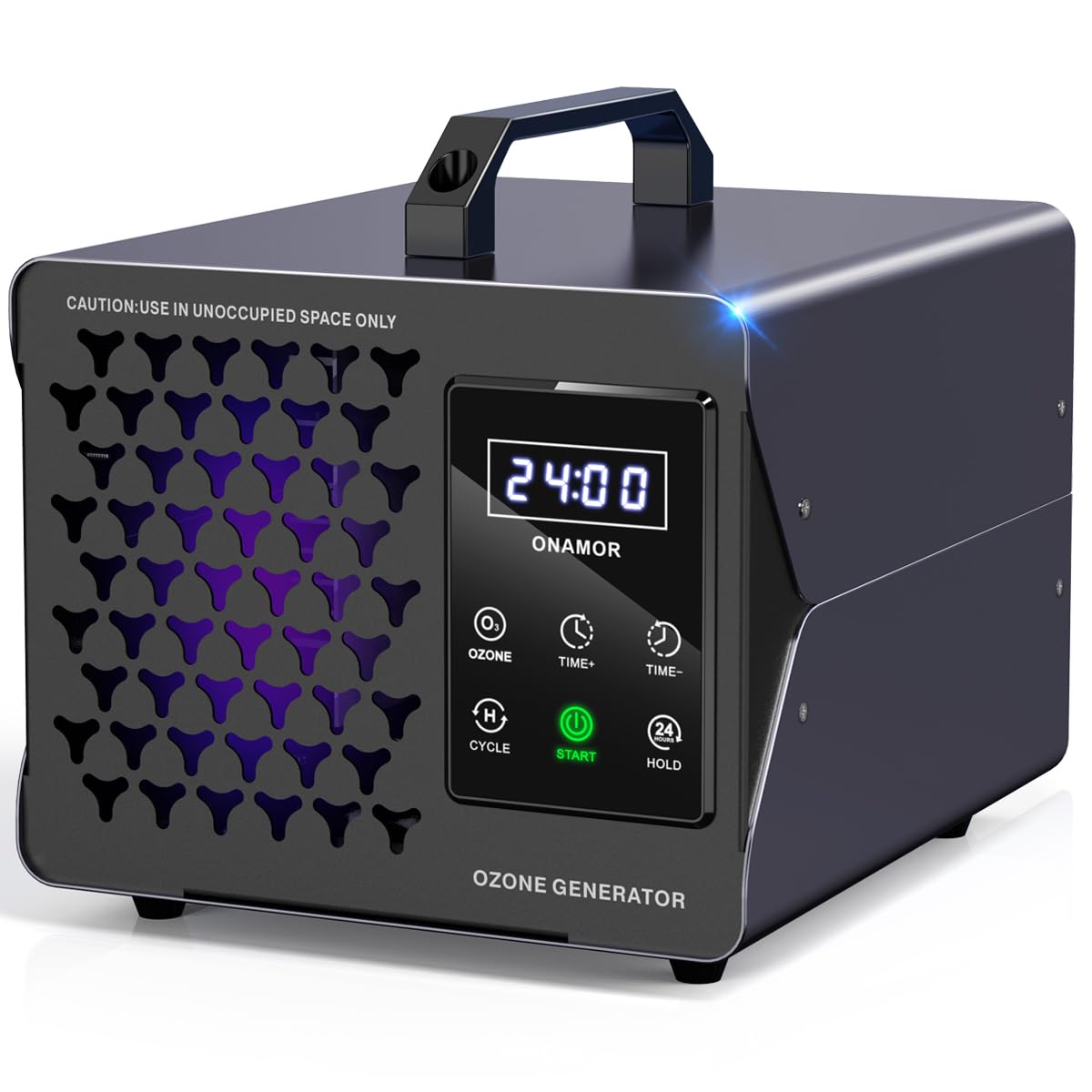 Photo 1 of ONAMOR Digital Ozone Generator Odor Eliminator 99,000mg, High Capacity Ozone Machine Odor Removal Up to 8,000 Sq.Ft, Ozone Odor Eliminator, Ionizer Ozonator for Home, Car, Smoke, Pet Room (Grey)