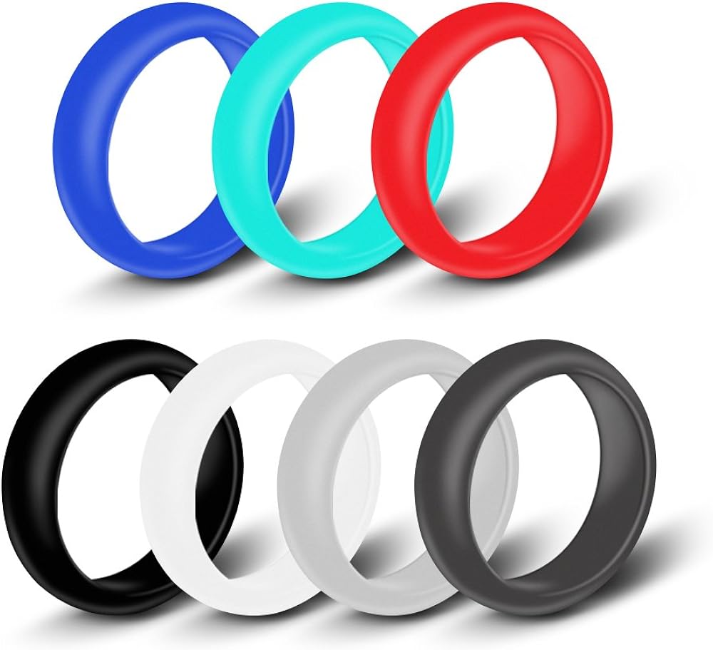 CablePro Silicone Wedding Ring,Premium Medical Grade WeddingBands for