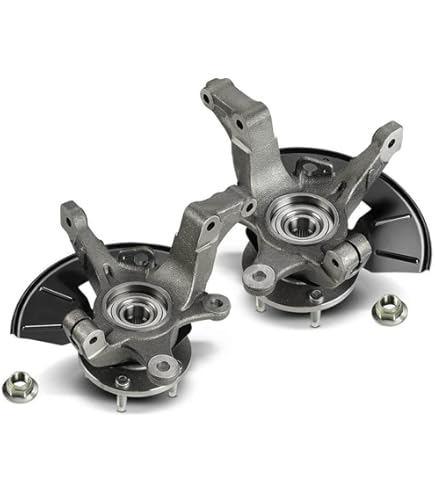 Front Left And Right Side Steering Knuckle & Wheel Bearing Hub Assembly Compatible With 2005-2012 Ford Escape, 2005-2011 Mazda Tribute Mercury Mariner, Replace For 698-404, 698-405