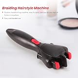 Papiivan Automatic Electric Hair Braider Twist Styling Device Black Red Portable view 3