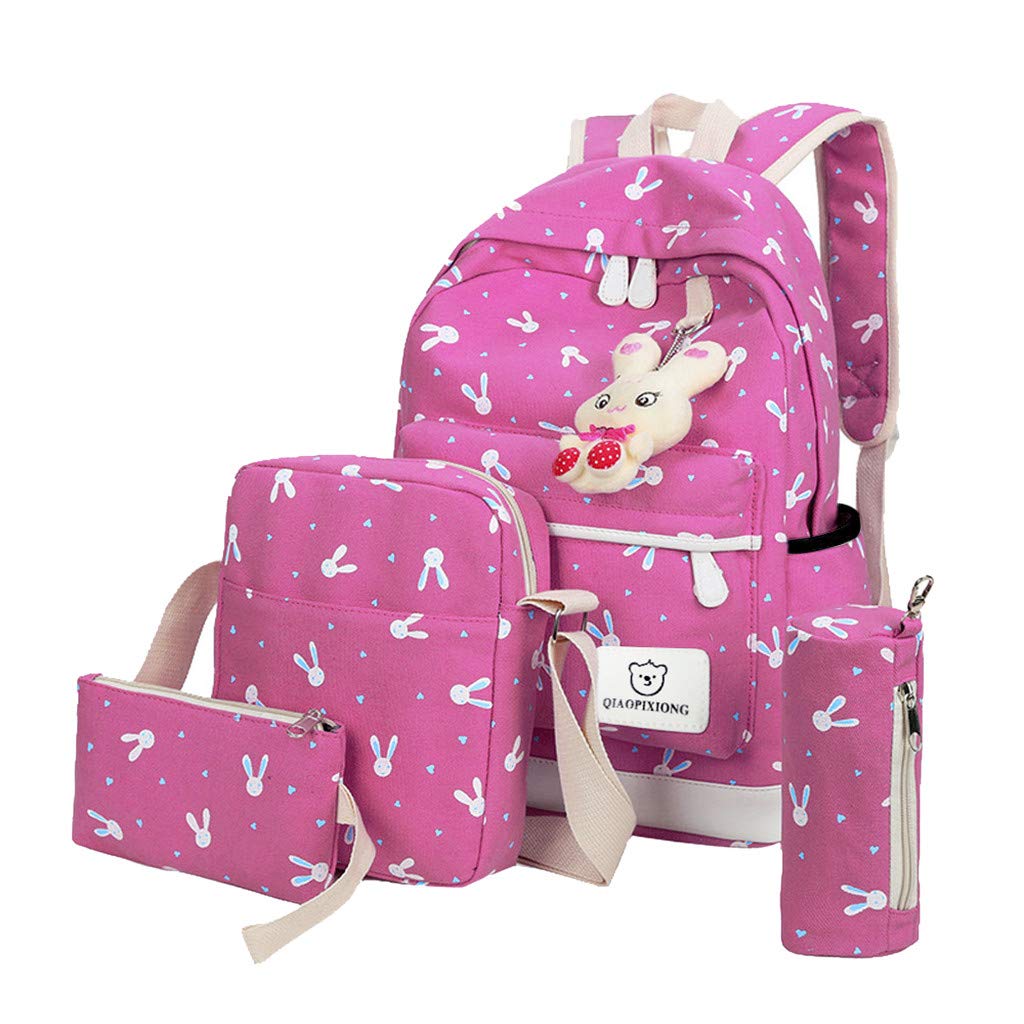 Set per la scuola Modaworld 4 Pezzi Zaino per Ragazze Zaino Scuola  Elementare Impermeabile per Bambina con Pranzo Astuccio Penna Astuccio  urban-earth.co.uk