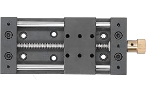 Linear Stage Actuator 75mm Linear Stage Linear Motion Rail Guide Table Manual Slide Stage Aluminium Alloy High Accuracy Linea