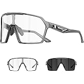 SCVCN Photochromic Cycling Glasses Men Women Clear Mountain Bike Sunglasses Sports Baseball Riding MTB S327