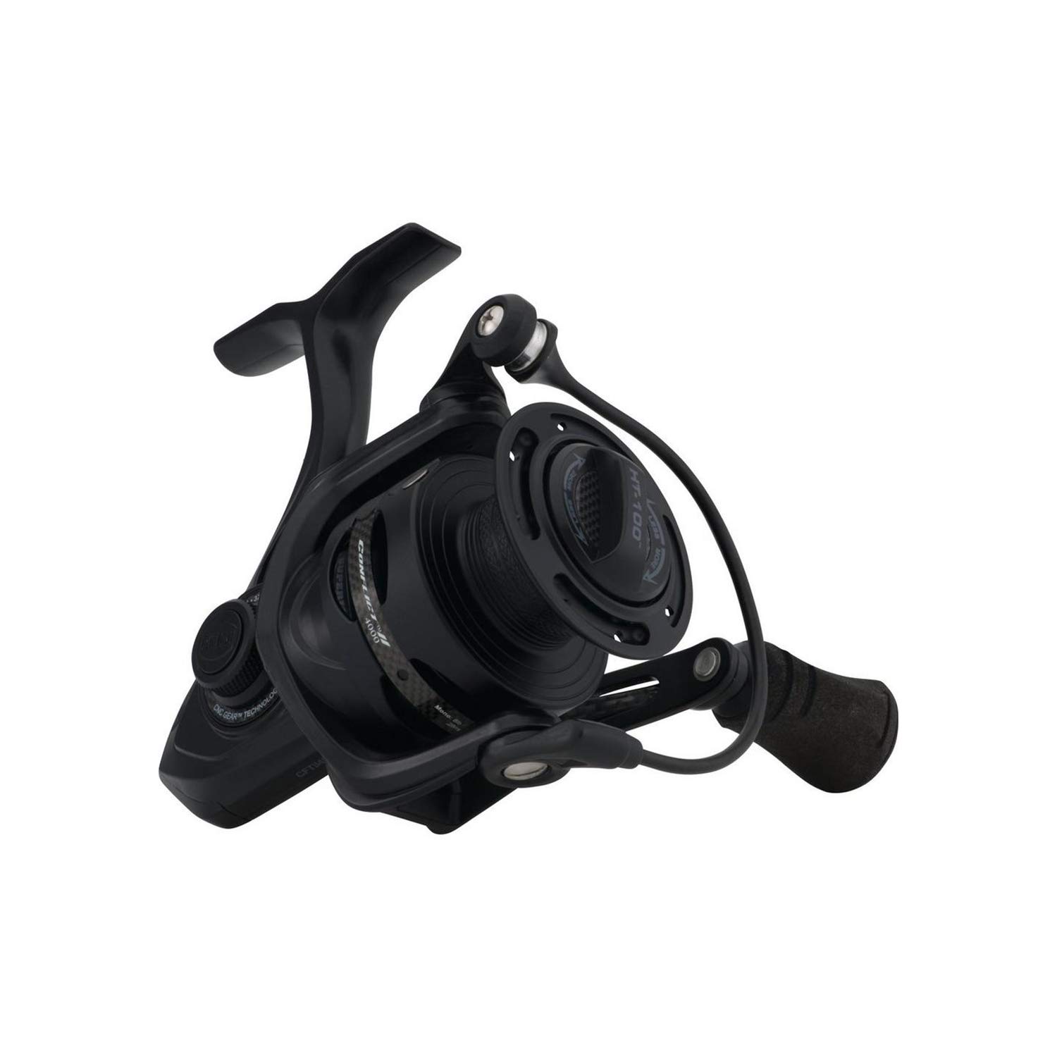 PENN Conflict II Spinning, Fishing Reel, Spinning Reels, Sea - Inshore Fishing,Lightweight Saltwater Spin Reel for Lure and Bait Fishing - Bass, Pollack, Cod, Mackerel, Wrasse, Unisex, Black, 1000