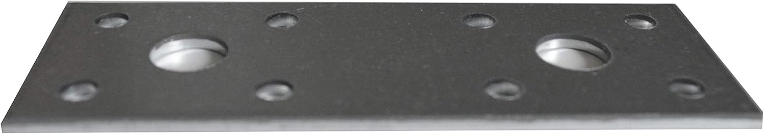 Pack of 50pcs Flat Connecting Joining Plate Galvanised Heavy Duty Metal Steel Sheet Structural Connectors 3.94"x1.38"x0.1" (100 x 35 x 2.5mm) - Image 3