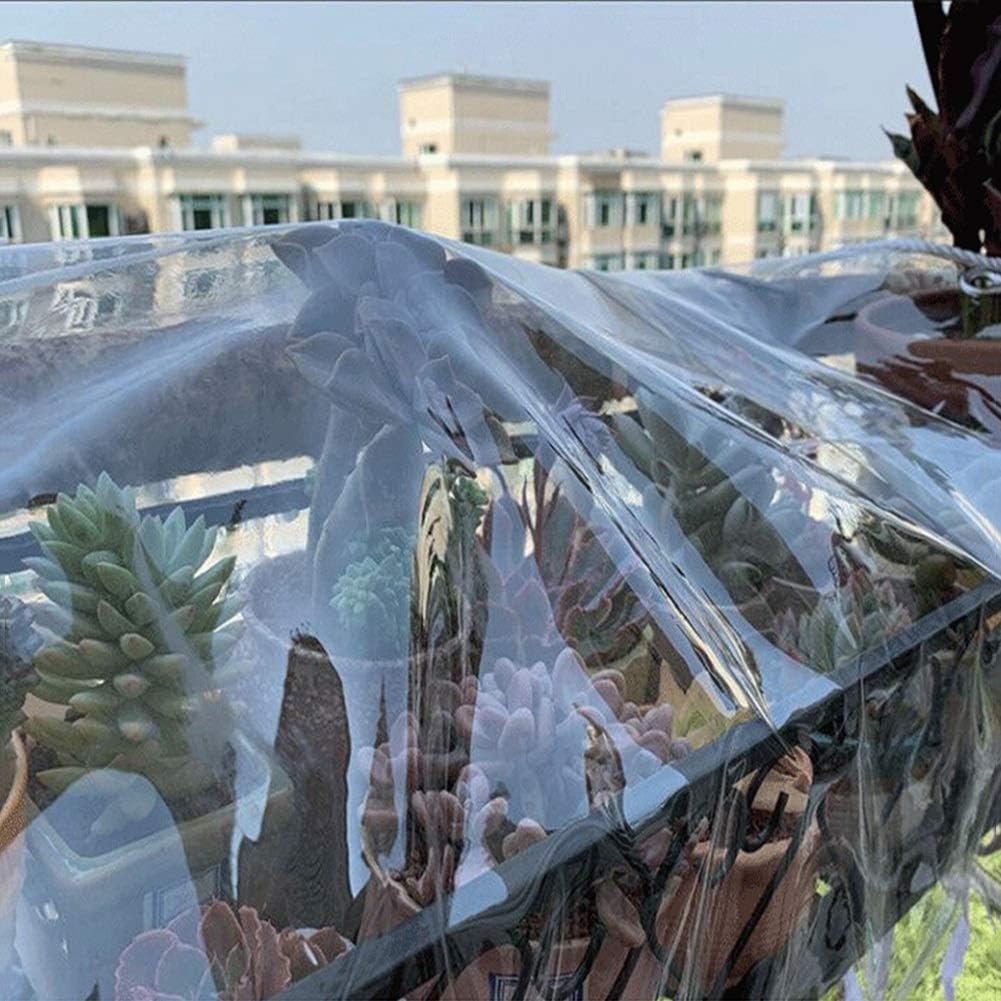Ferretería Lona Cubierta de Muebles de Lona Transparente con Arandelas
