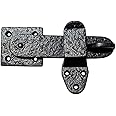 Adonai Hardware 5" "Elath Antique Heavy Duty Forged Front Entry Sturdy Flip Gate Latch (1 Pack, Matte Black) for Vintage Wooden Barn Shed Doors, Gates, Fences, Furniture, Castle and Farmhouse