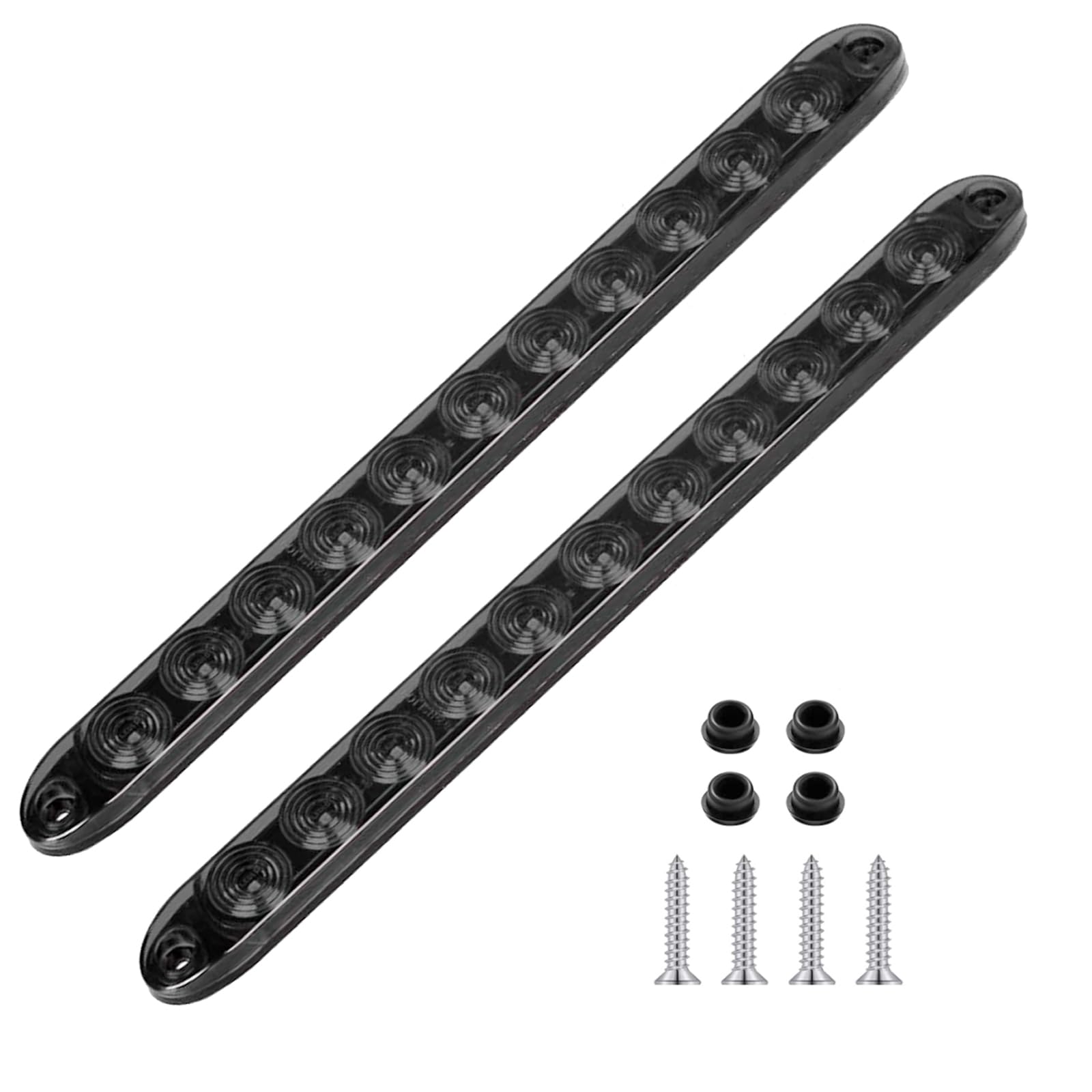 Photo 1 of PerfecTech Smoke Lens Red 11 LED Trailer Brake Tail Light, 2 Pack 16” LED Stop Turn Signal Tail Lights Waterproof Brake Strip Red Light for Marine Boats Golf Cart Offroad Truck RV UTV ATV