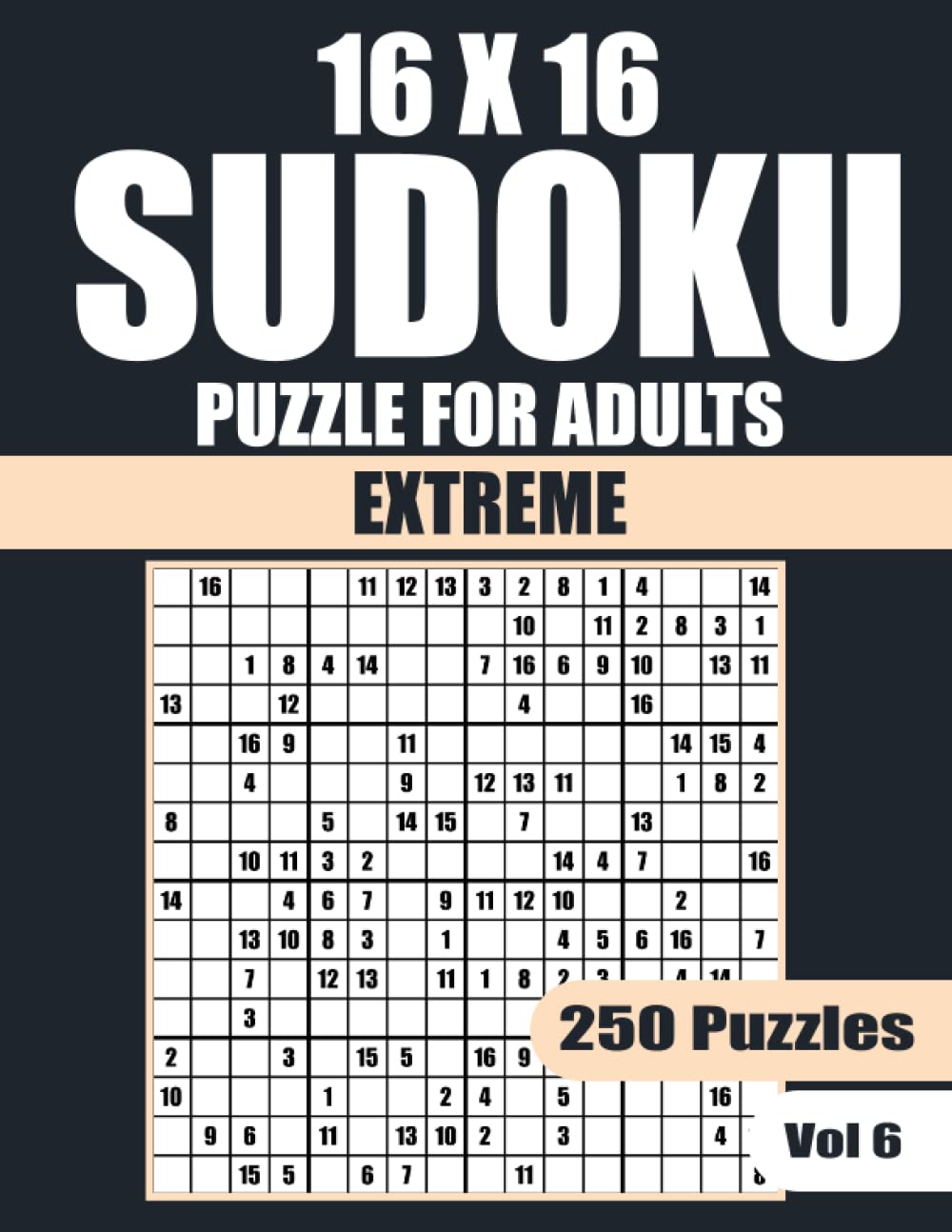 Mua 16 x 16 sudoku puzzle extreme for adults 250 extreme puzzles 16 x