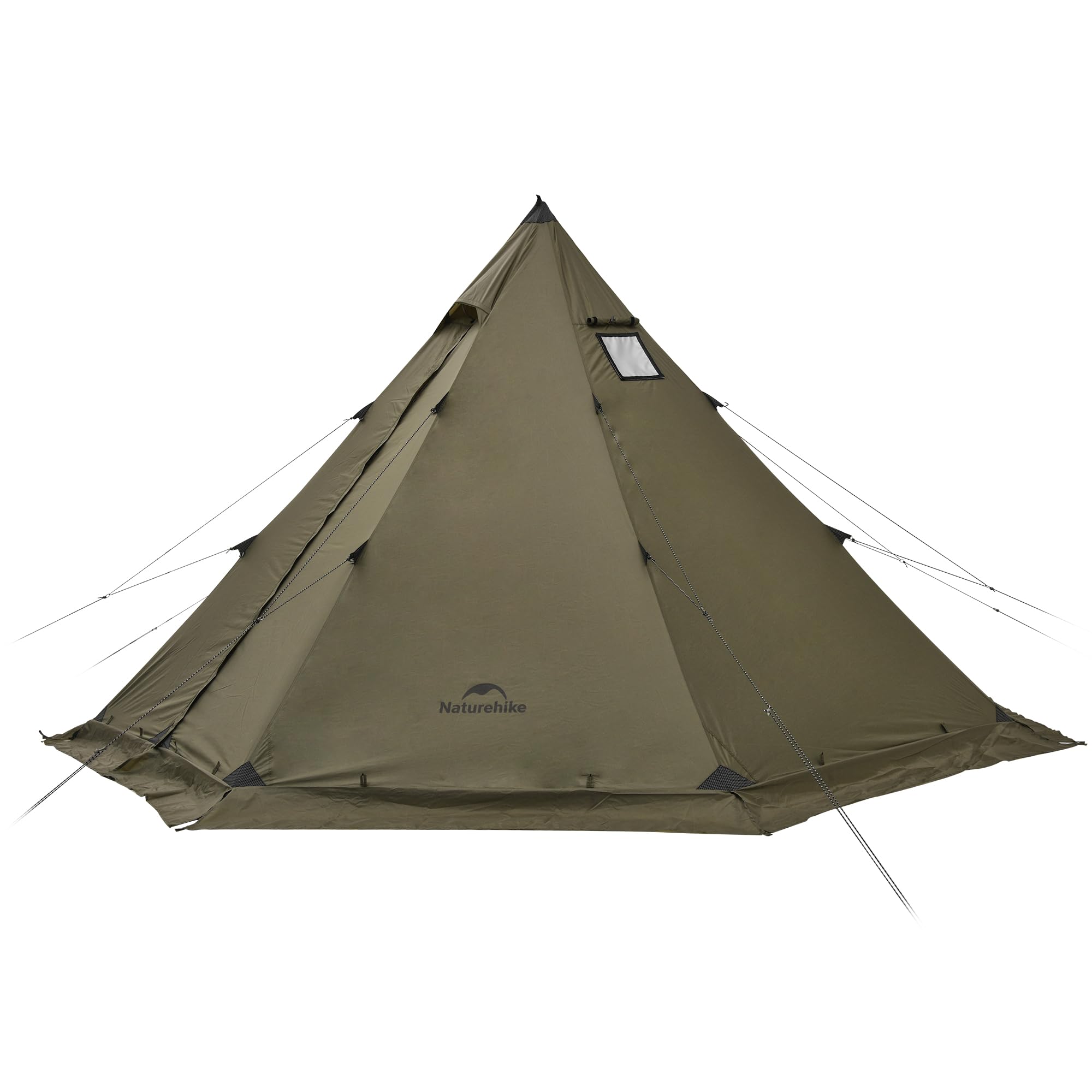 Photo 1 of Naturehike Ranch Fire Teepee Tent, Hot Tent with Stove Jack, Waterproof Windproof 4 Season Tent, Octagonal Teepee Tent for Winter Camping