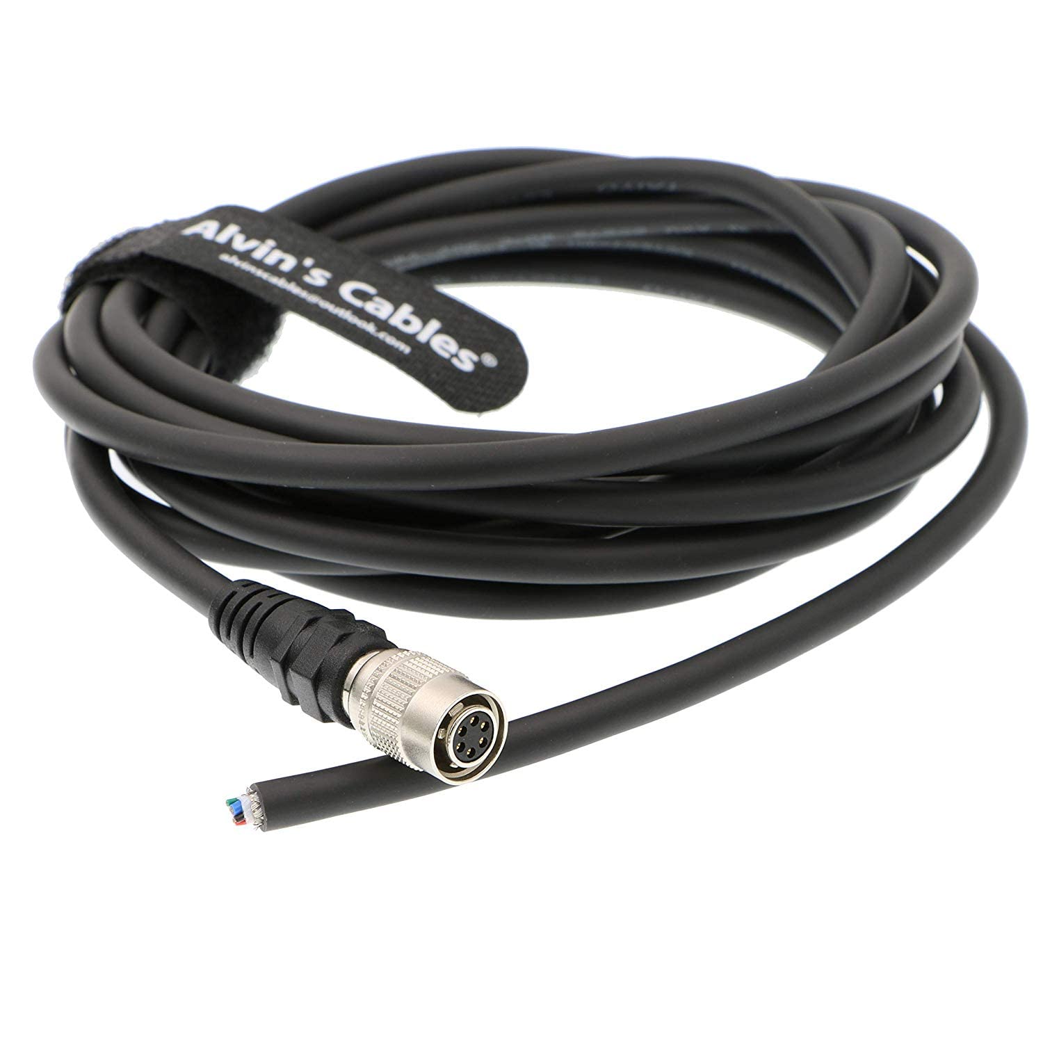 Alvin's Cables High Flex 6 Pin Hirose Female HR10A 7P 6S Cable for Basler GIGE AVT CCD Camera 3M