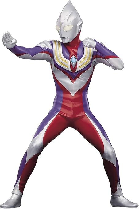 Amazon Banpresto ウルトラマンティガ ヒーローの勇敢像 フィギュア ウルトラマンティガ A ウルトラマンティガ ロボット 子ども向けフィギュア おもちゃ