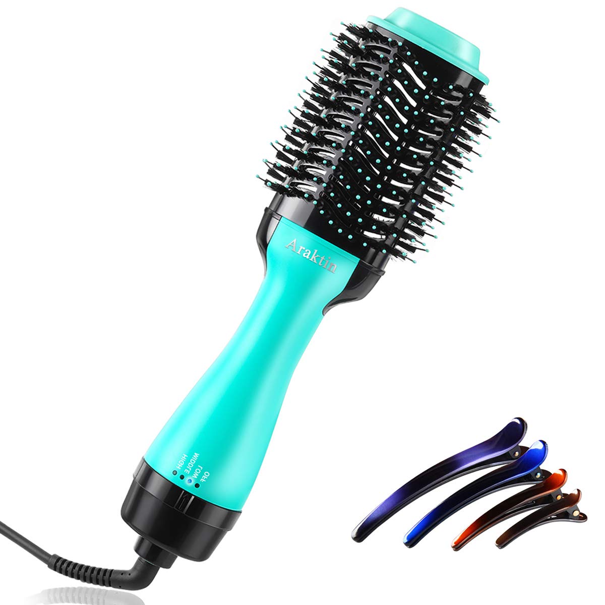 Hot Air Brush, Hair Dryer Brush, 3 Modes Blow Dryer Brush & Volumizer, Negative Ion Hair Brush for Drying, Styling, Straightening and Curling based on 110V : Beauty