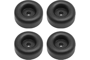 SHUIYVMING 4Pcs 2.5" Trailer Ramp Door Rubber Bumpers - Heavy Duty Round Bump Stops with Hole for Truck Gates, RV, Cargo Door