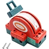 TWTADE Disconnect Knife Switch 32A 220V 2 Pole Double Throw DPDT Power Disconnect Switch HK11-2P-32