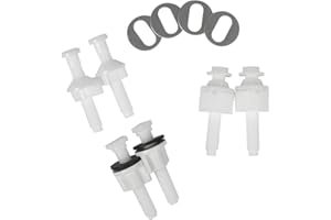 Hibbent Universal Toilet Seat Hinge Bolt Screw for Top Mount Toilet Seat Hinges, Downlock Nuts can Slip Over Bolts Threads fo