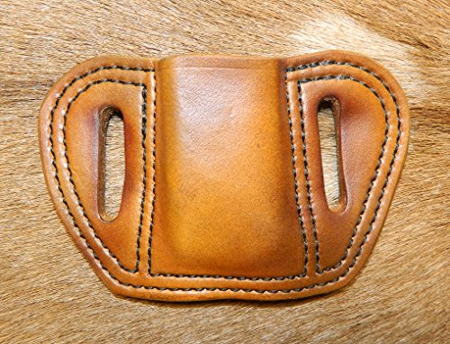 Leather - Magazine Ammunition Pouch, Fits Ruger SR9C 9mm or SR40C .40cal cartridge mags