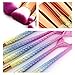Makeup Eye Brush Set Apr.Fairy 10pcs Mermaid Make Up Brushes with Box 3D Fish Scale Handle Eyeshadow Eyeliner Kits Blending Foundation Blush Lip Cosmetic Tools - Pink Gradient