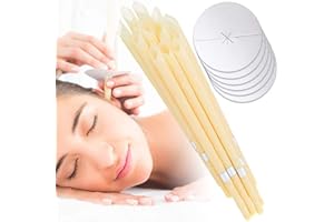 FELUSEMA Beeswax Ear Candles Wax Removal,1Ear Clean Tools Cleaning Tool with Box Sets，Cleaner